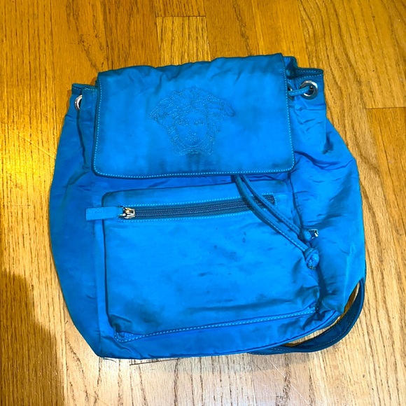 ✨VERSACE tourquise blue mini backpack!✨ - Picture 2 of 9